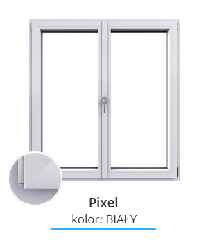 Okno Pixel, kolor: biały